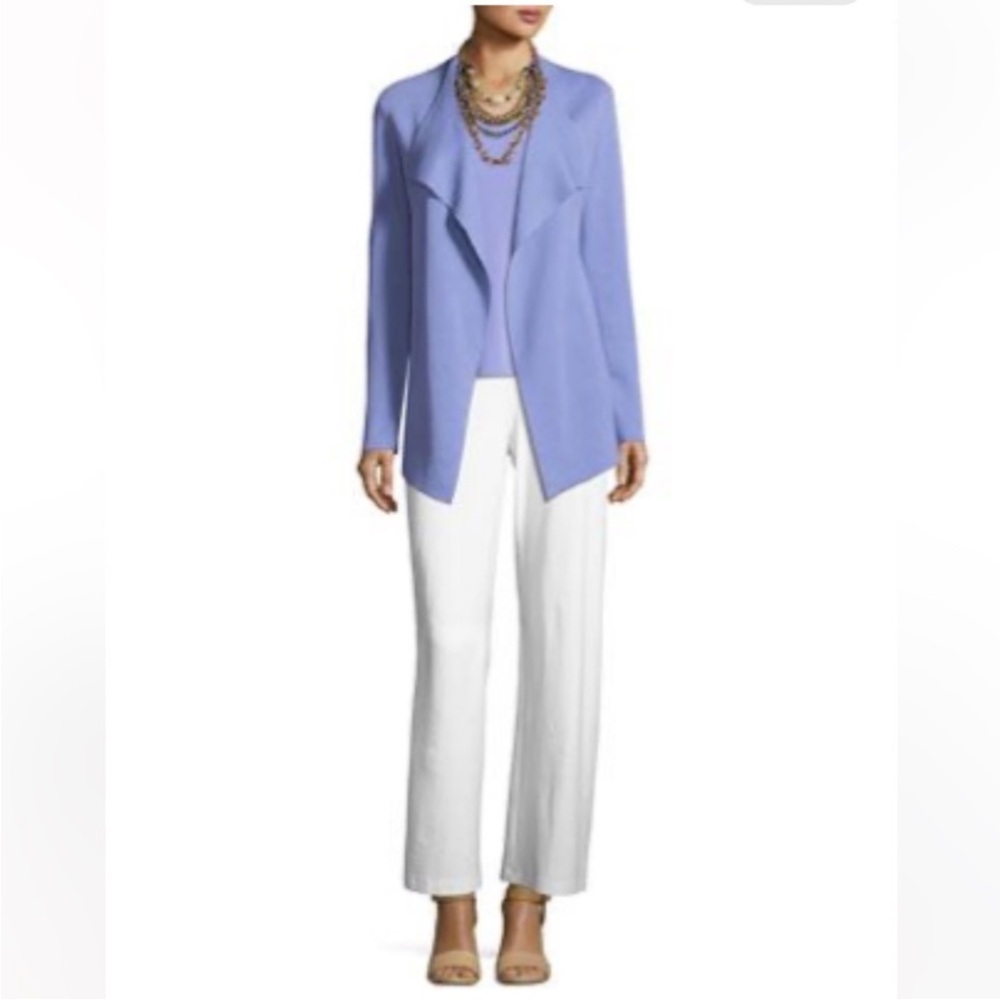 Eileen Fisher Silk Cardigan Waterfall Knit Cascade Sweater